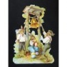 Cromo troquelado gigante y gran grosor alemán de 16 cm. EF BK 5173 · Escena de Pascua ·