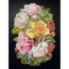 Cromo troquelado gigante y gran grosor alemán de 16 cm. EF BK 5179 · Rosas
