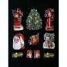 Cromos troquelados sueltos en papel grueso. EF TD ST 7218 · Papá Noel ·