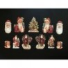 Cromos troquelados sueltos en papel grueso. EF TD ST 7265 · Papá Noel ·
