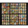 6 Láminas pequeñas Cromos Troquelados Españoles. Brillo y Relieve. Años 70. Originales !
