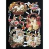 Lámina de cromos troquelados alemanes EF 7189 · Niños y Flores ·