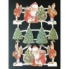 Lámina de cromos troquelados holandeses con brillo y relieve TBZ n. 2 - Navidad -