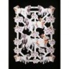 Lámina de cromos troquelados holandeses con brillo y relieve TBZ n. 18 - Boda -