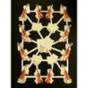 Lámina de cromos troquelados holandeses con brillo y relieve TBZ n. 20 - Violines -