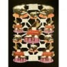 Lámina de cromos troquelados holandeses con brillo y relieve TBZ n. 21 - Pianos -