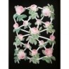 Lámina de cromos troquelados holandeses con brillo y relieve TBZ n. 30 - Rosas -