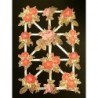 Lámina de cromos troquelados holandeses con brillo y relieve TBZ n. 33 - Rosas -