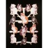 Lámina de cromos troquelados holandeses con brillo y relieve TBZ n. 36 - Gatitos -