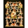 Lámina de cromos troquelados holandeses con brillo y relieve TBZ n. 43 - Preciosos Perros -