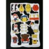 Lámina de cromos troquelados holandeses con brillo y relieve serie Dick Bruna n. 1