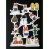 Lámina de cromos troquelados holandeses con brillo y relieve serie Dick Bruna n. 4