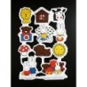 Lámina de cromos troquelados holandeses con brillo y relieve serie Dick Bruna n. 5