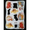 Lámina de cromos troquelados holandeses con brillo y relieve. AVEC. Ositos 2