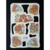 Lámina de cromos troquelados holandeses con brillo y relieve. AVEC. Ositos 3