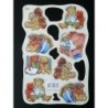 Lámina de cromos troquelados holandeses con brillo y relieve. AVEC. Ositos 4