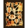 Lámina de cromos troquelados holandeses con brillo y purpurina n. 1  · ÁNGELES ·