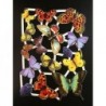 Lámina de cromos troquelados holandeses con brillo n. 7  · MARIPOSAS ·