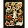 Lámina de cromos troquelados holandeses con brillo n. 12  · NATURALEZA Y NOVIA ·
