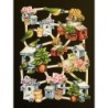Lámina de cromos troquelados holandeses con brillo n. 13  · PAJARERAS ·
