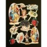 Lámina de cromos troquelados holandeses con brillo n. 14  · NATURALEZA Y PAREJA ·