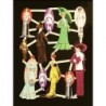 Lámina de cromos troquelados holandeses con brillo n. 18  · MODA FEMENINA ·