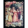 Lámina de cromos troquelados alemanes EF 7201 · Niñas Victorianas ·