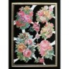 Lámina ADHESIVA de cromos troquelados holandeses con Brillo, Relieve y Purpurina n. 1  · FLORES ·