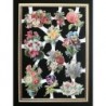 Lámina ADHESIVA de cromos troquelados holandeses con Brillo, Relieve y Purpurina n. 3  · FLORES ·