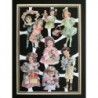 Lámina ADHESIVA de cromos troquelados holandeses con Brillo, Relieve y Purpurina n. 10  · NIÑOS VICTORIANOS ·