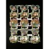 Antigua y rara lámina Con Brillo y Relieve LIBELLE MARJOLEIN BASTIN · ANIMALES Y FLORES ·