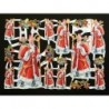 Lámina de cromos troquelados alemanes EF 7208 · Papá Noel ·