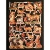 Lámina de cromos troquelados alemanes EF 7213 · Preciosos Perros ·