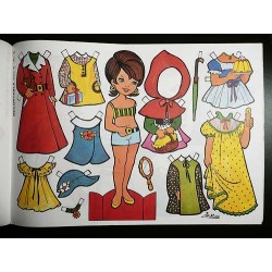 Serie completa de 10 láminas españolas de muñecas recortables Maves. 1974. Edit. Loroño. Serie C. Nº. 1 al 10. Paper dolls.