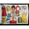 Serie completa de 10 láminas españolas de muñecas recortables Maves. 1974. Edit. Loroño. Serie C. Nº. 1 al 10. Paper dolls.