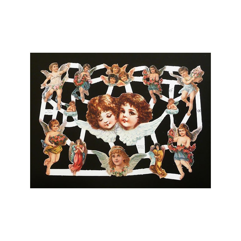 Lámina de cromos troquelados alemanes EF 7217 · Angeles ·