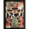 Lámina de cromos troquelados alemanes EF 7218 · Papá Noel ·