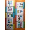 Serie de 9 cuadernillos con muñecas recortables españolas. Año 1977. Paper Dolls.