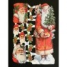 Lámina de cromos troquelados alemanes EF 7219 · Papá Noel ·