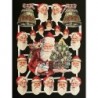 Lámina de cromos troquelados alemanes EF 7220 · Papá Noel ·