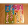 Serie de 4 cuadernillos diferentes con muñecas recortables actuales. Paper dolls.