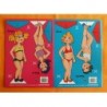 Serie de 2 cuadernillos diferentes con muñecas recortables actuales. Paper dolls.