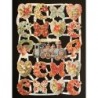 Lámina de cromos troquelados alemanes EF 7224 · Formas con Flores ·