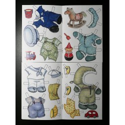 2 Preciosos mini recortables de animales. Impresos en Dinamarca.