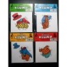 4 Preciosos mini recortables de animales. Impresos en Dinamarca.