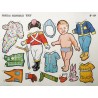 Serie completa de 10 láminas españolas de muñecas recortables. Años 70. Edit. Boga. Serie Idoya. Nº 451 al 460. Paper dolls.