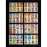 8 Láminas de cromos troquelados españoles grandes. Años 70. · PAREJAS DEL MUNDO ·