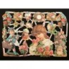 Lámina de cromos troquelados alemanes EF 7231 · Niños Victorianos y Flores ·