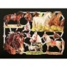 Lámina de cromos troquelados alemanes EF 7236 · Caballos ·