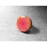Anillo Artesano Ecológico con papel reciclado. Color Ocre y Rosa. 2 cm. Base adaptable plateada. Pieza única.